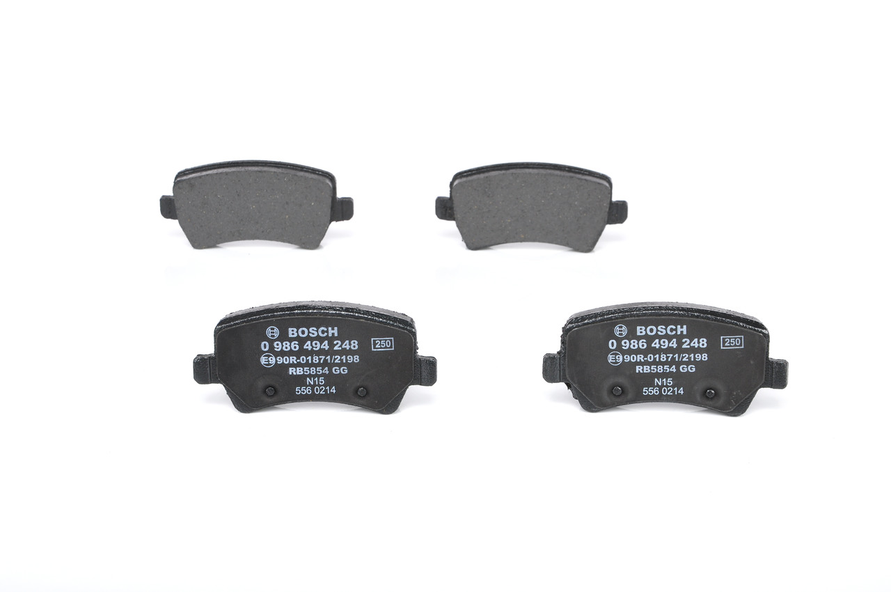 Brake Pad Set, disc brake - 0986494248 BOSCH - 30671574, LR027129, ME6G9J2M008-FA